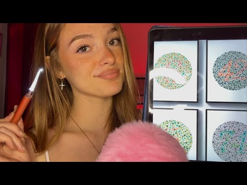 ASMR: TON EXAMEN MEDICAL TRÈS RÉALISTE ; RP OPHTALMO (test daltonisme, vision périphérique…)🩻🩺🥼