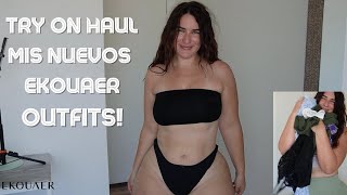 Try on Haul mis Nuevos Ekouaer outfits✨ #ekouaer