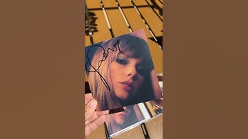 Signed Midnights Cd 🕰️ #trending #shortvideo #viral #unboxing #taylorsversion #taylorswift #shorts