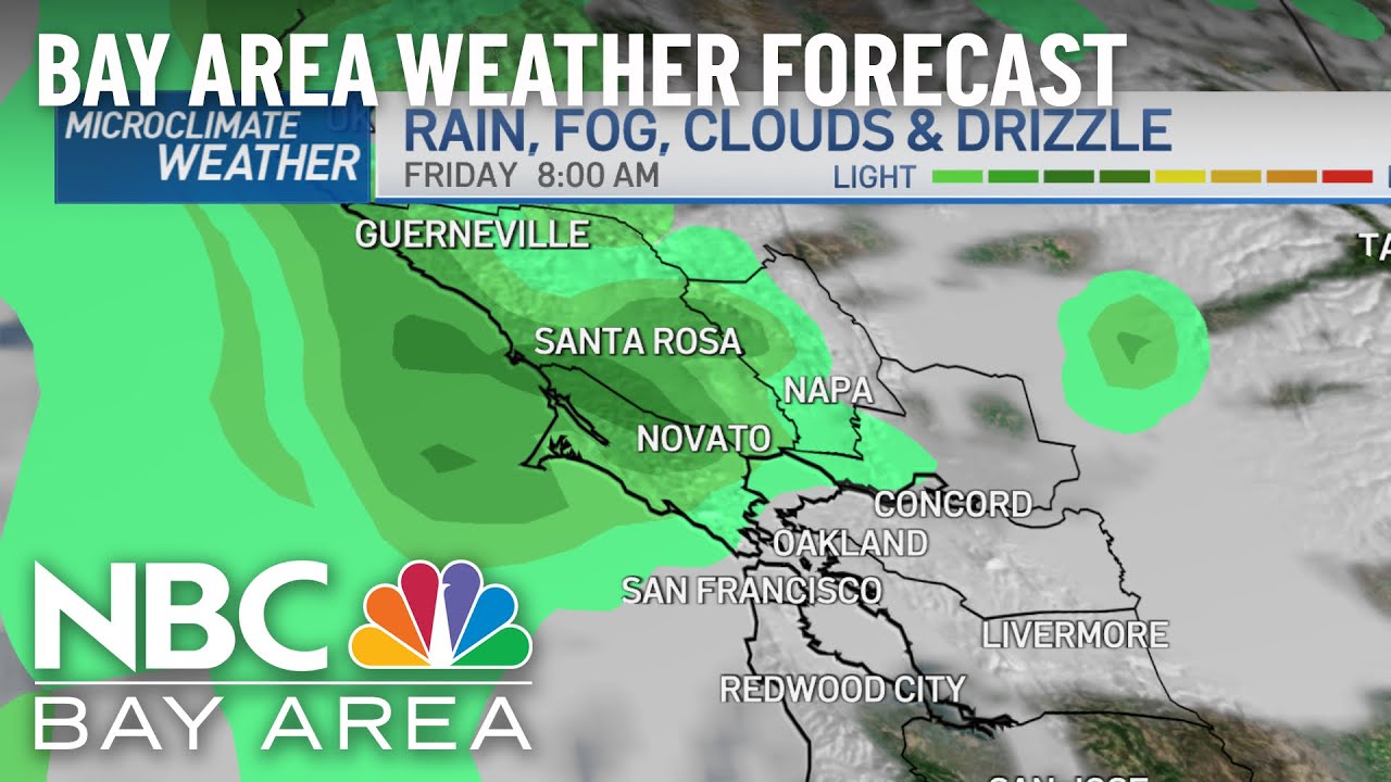 Bay Area Forecast: Shower Chances, Colder and Wind - YouTube