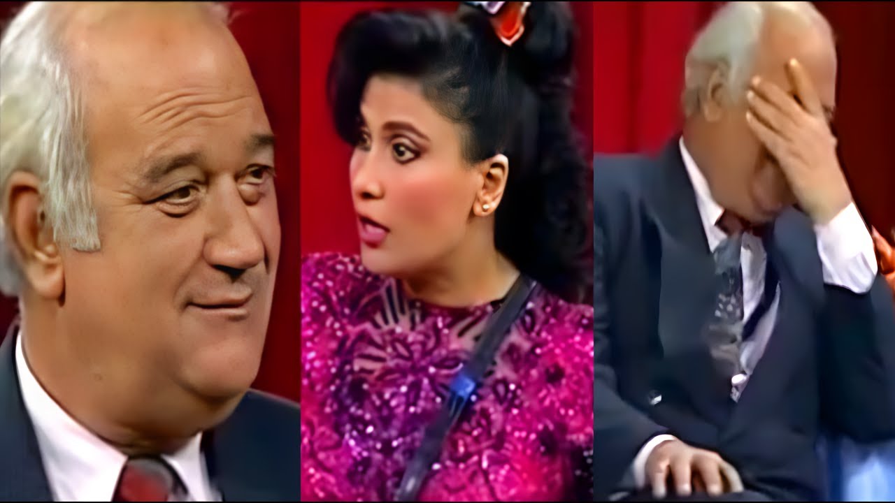 حسن حسني مش قادر يمسك نفسه من الضحك لما احرج سعاد نصر بسبب نكتة بايخة😂انتي بتقبضي وبترضعي اتوبيسات🤣🤣