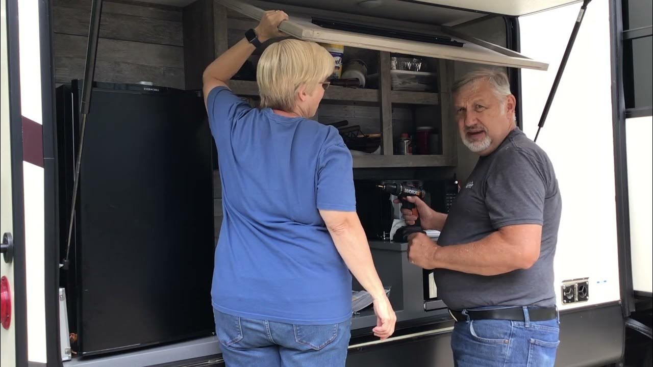 Mounting TV in RV Outdoor Kitchen YouTube