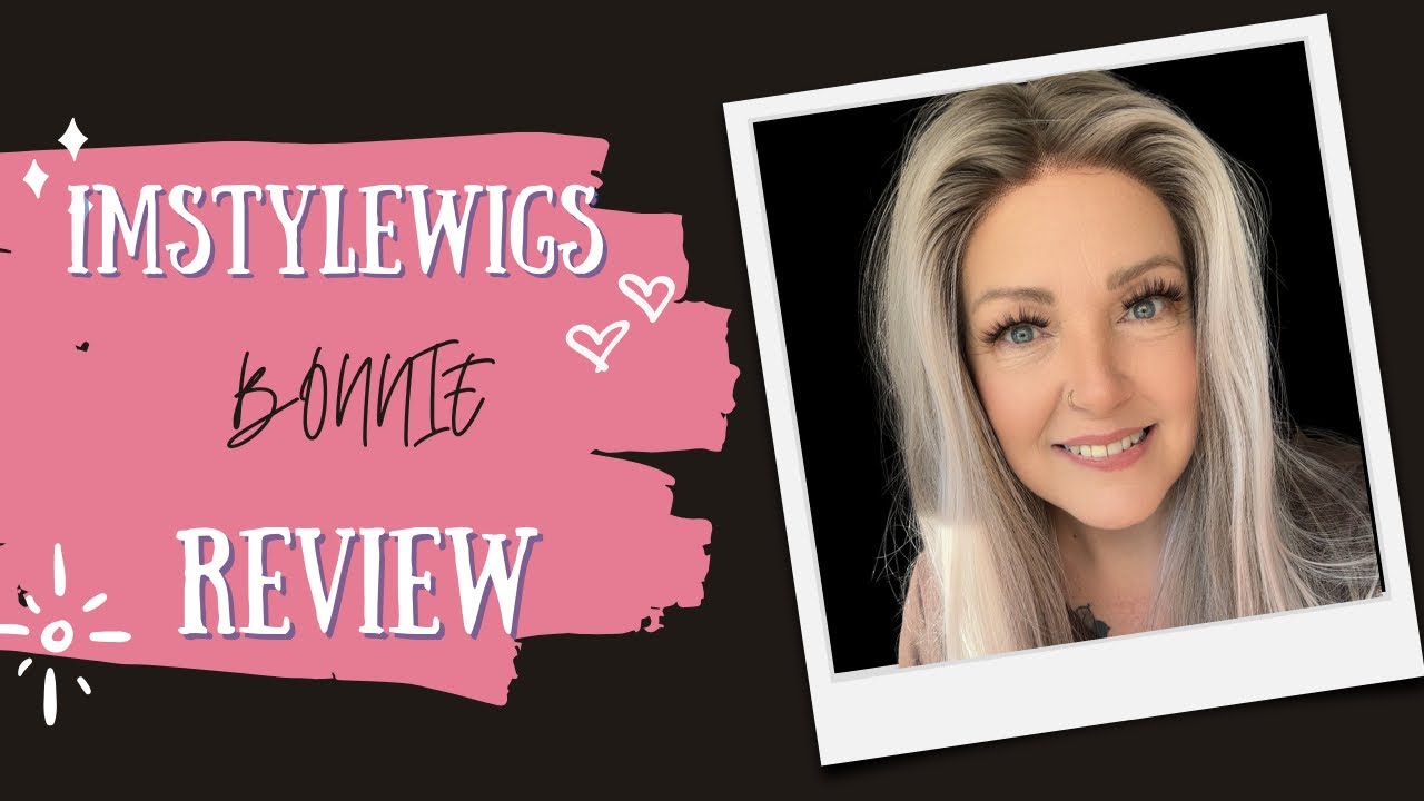 IMstyle 28inches grey Long Straight Grey Pink T part Lace Front wig Glueless from 