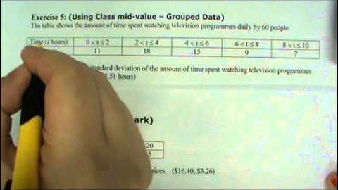 Statistics Calculating Mid Values for Class Intervals