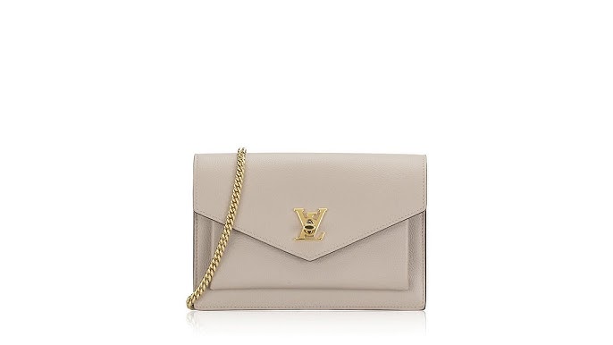 Louis Vuitton LV Women Lockme Tender Pochette Black Cream Grained Calf  Leather - LULUX