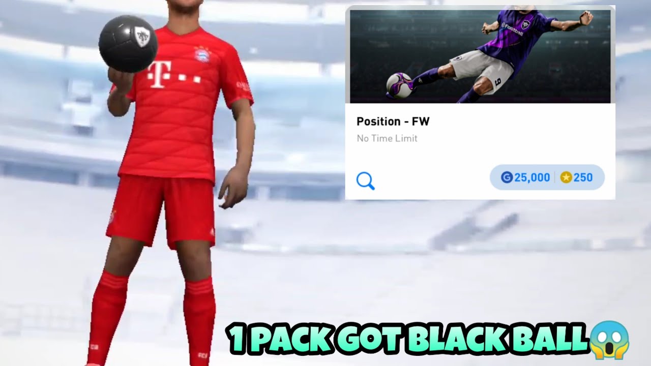 Black in 1st pack😱😱 Forward Agent Pack PES 20 mobile