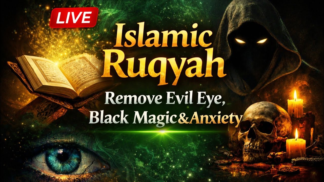 🔴 LIVE Powerful Islamic Ruqyah — Remove Evil Eye, Black Magic & Anxiety | Quran Healing