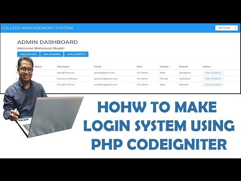 How to make login functionality for admin using Codeigniter 3 Part 6