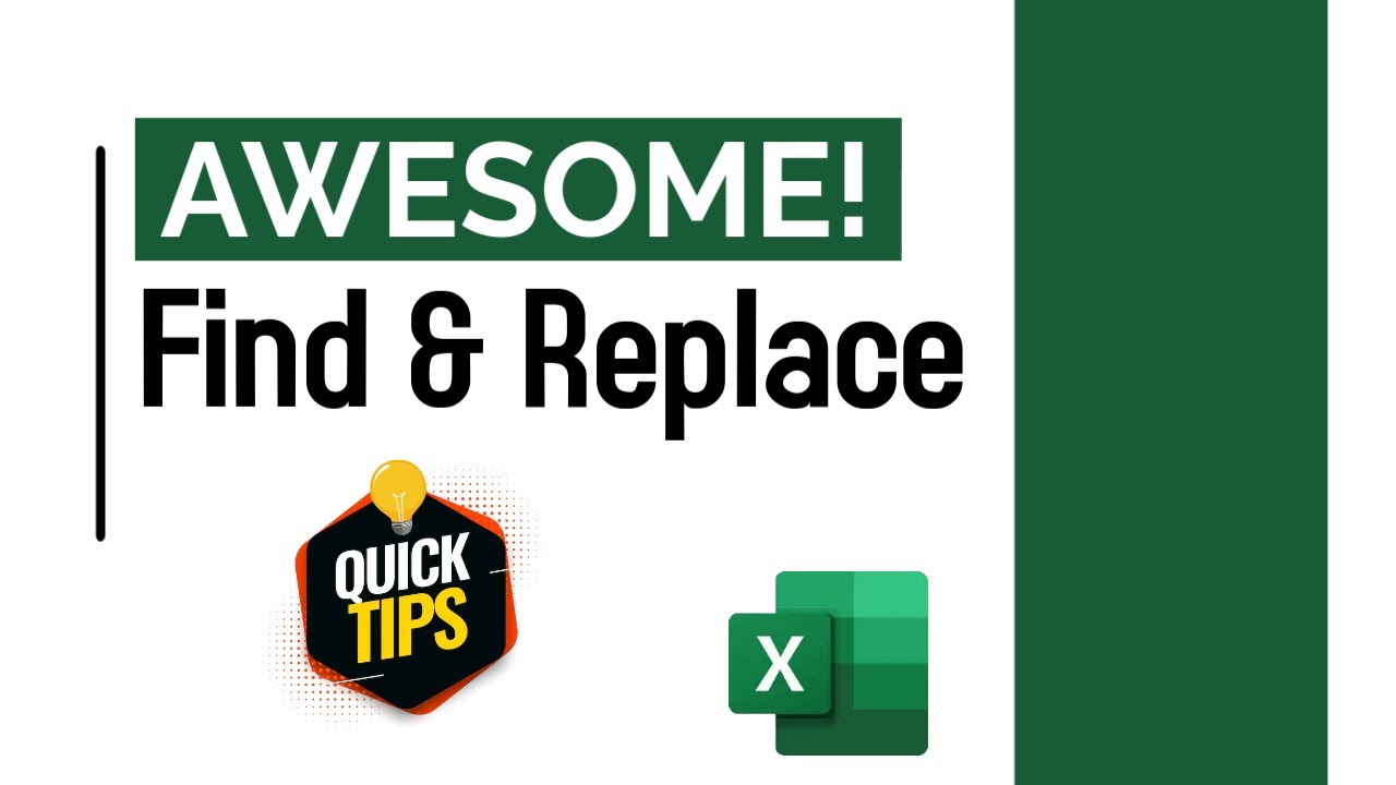 Find And Replace in Excel | How to Use Find and Replace | Excel ...