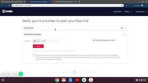 PrestoText   Signing Up For Twilio