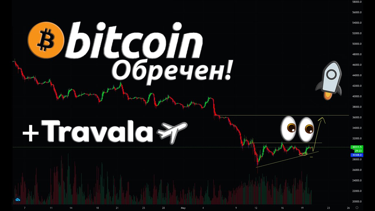 БИТКОИН ОБРЕЧЕН!  Смотри СКОРЕЕ! Обзор рынка, Мои сделки  + Travala AVA токен!