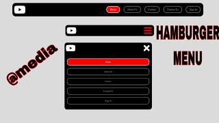 RESPONSIVE TOP NAV | @media | window.onresize |HAMBURGER MENU| NO BOOTSTRAP Net Worth