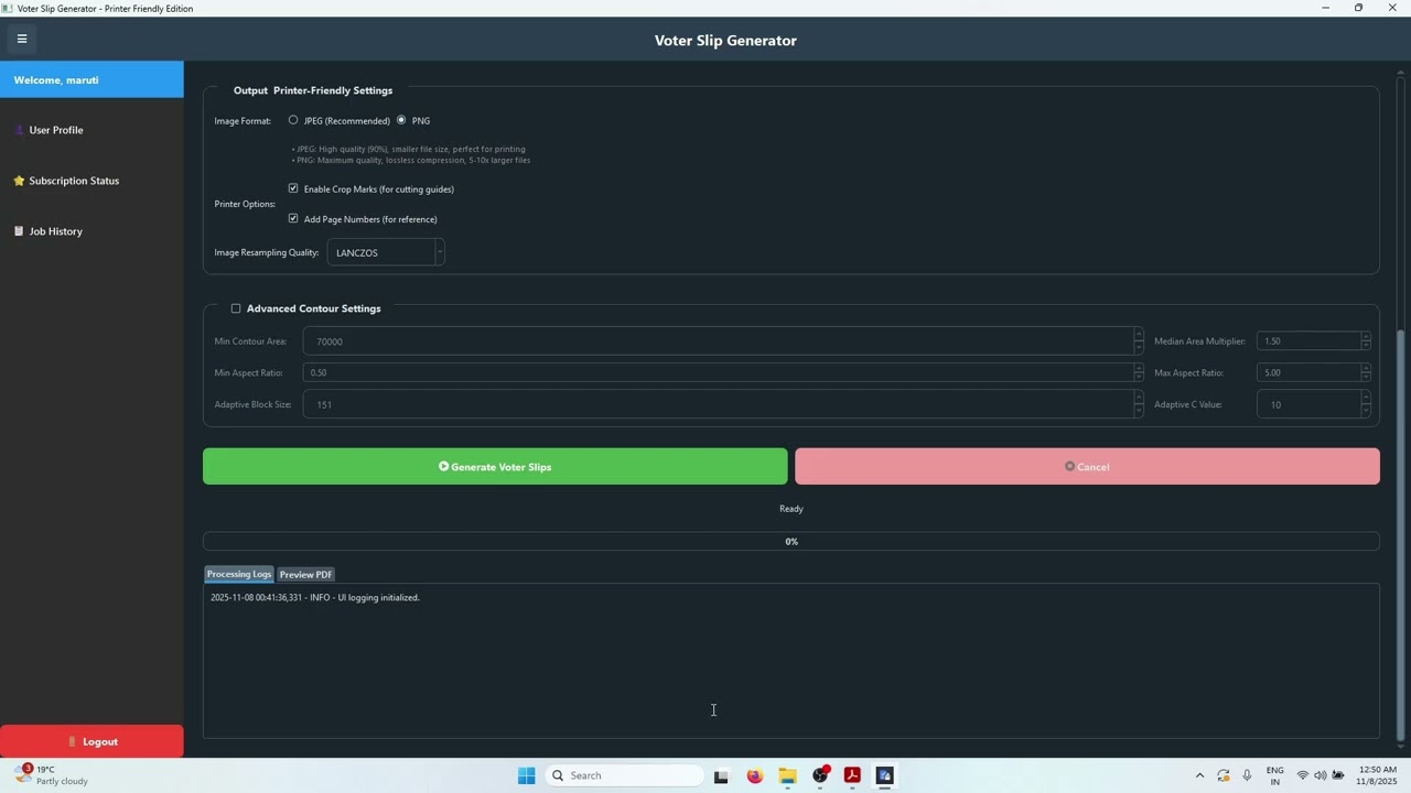 Generate Voter Slips from PDF Voter List in 2 Minutes