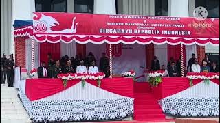 Bupati Paniai Memimpin 17 Agustus 2025. Di halaman Kantor Bupati Paniai 
