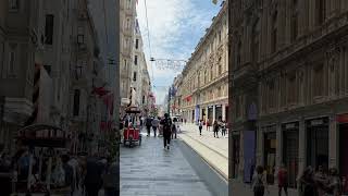 Taksim Street, the most famous street in Istanbul İstiklal Caddesi -  شارع الاستقلال  تقسيم اسطنبول