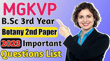 B.Sc 3rd Year Botany 2nd Paper Important Questions 2023 | B.Sc 3rd Year Botany 2nd Paper 2023