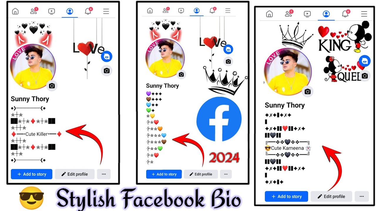 Facebook Bio Style Design 2024 Facebook Stylish Bio 😎 | Stylish & Vip Bio And styles Account ...