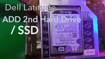Dell Latitude E6320, E6330, E6420,E6430,- How To Add a second (2nd) hard drive HDD or SSD