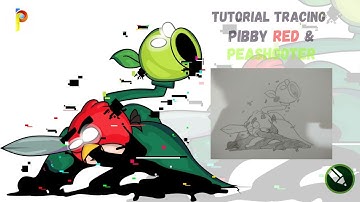 Tracing Desain Karakter Pibby Red Peashooter Ian Pribadi - CorelDraw Eps.24