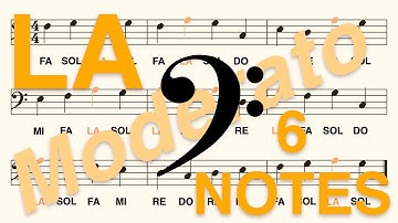 Bass (F) Clef, Do Re... (Ti): Learn to Read the LA Note in Less Than 2 Minutes (Moderato, 6 Notes)