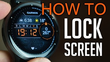How to Lock Garmin Venu 3 Screen