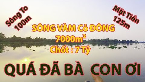 ( đã bán ) Kinh Doanh - Nghỉ Dưỡng l View Sông Vàm Cỏ Đông - Giá Qúa Rẻ l 0966.71.73.76