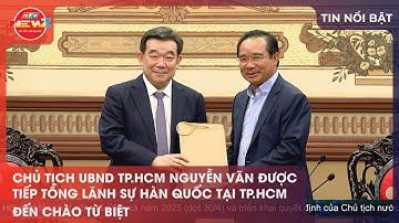 CHỦ TỊCH UBND TP.HCM NGUYỄN VĂN ĐƯỢC TIẾP TỔNG LÃNH SỰ HÀN QUỐC TẠI TP.HCM ĐẾN CHÀO TỪ BIỆT