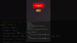 Power of CSS 🔥| Stunning CSS Toggle Buttons with Animation #css  #html #codingshortvideo #javascript