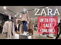 ZARA  WINTER SALE ( up to 75% #SaleOnline )  JANUARY 2021 #withQRcode