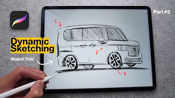 Learn to Draw in Procreate - Part 2: From Rough to Finished Sketch