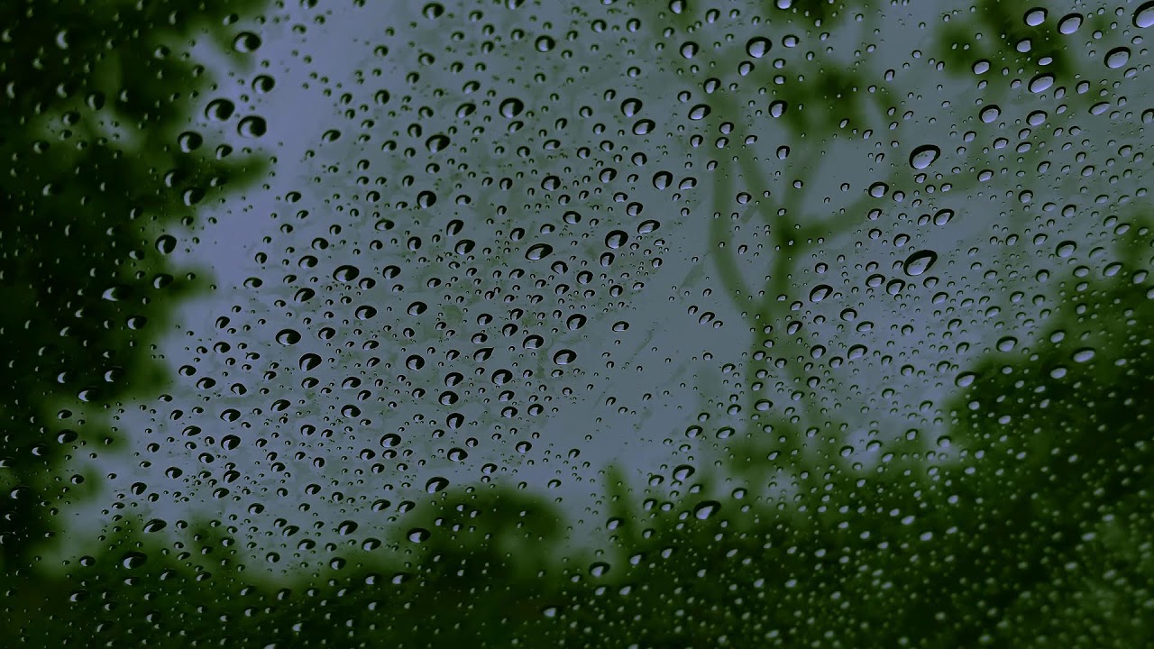 Healing of Stress to Instantly Fall Asleep in Under 5Minutes - Rain Sound On Window with Dark Screen