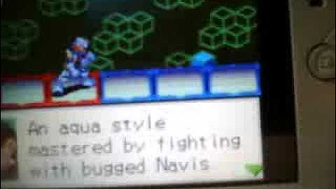 megaman battle network 3 style change aqua bug style