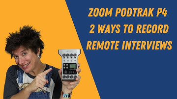 Zoom Podtrak P4 Podcast Recorder: Recording Remote Interviews