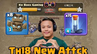 TH 18 ရဲ့ Classic War မှာအလွယ်ဆုံးနဲ့အကြမ်းဆုံး Attack (Clash of Clans)