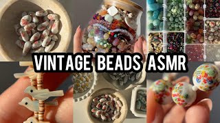 Bead Sorting ASMR - Cutting Up Thrifted Vintage Beads & Organizing - NO TALKING!  screenshot 1