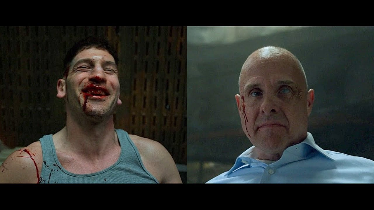 Golpeas como una perra - Punisher, Billy Russo y Rawlins - THE PUNISHER 1X12