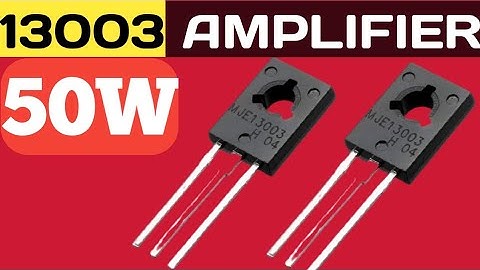 Diy 13003 Amplifier 50W Bass Bosster Home Made Amplifier