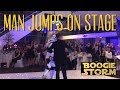 MAN JUMPS ON STAGE ( DURING BGT BOOGIE STORM PERFORMANCE )