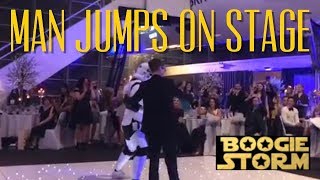 MAN JUMPS ON STAGE ( DURING BGT BOOGIE STORM PERFORMANCE )