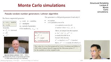 STRUCTURAL RELIABILITY Lecture 08 module 04: Lehmer algorithm
