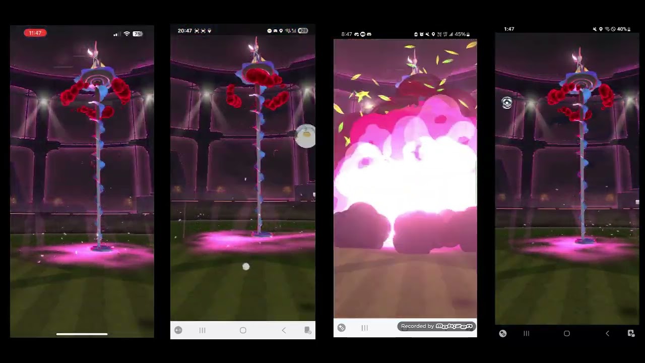 Gigantamax Inteleon Quad In Partly Cloudy (No Max Mushrooms, Lvl 4 Helpers)