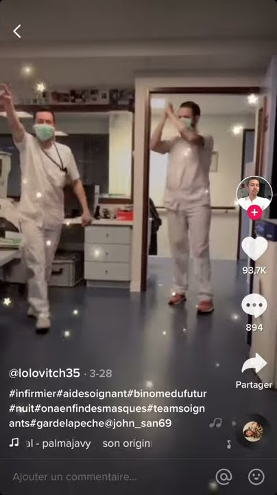 Sur TikTok, les soignants se mettent en scène pour décompresser pendant la pandémie de Covid-19