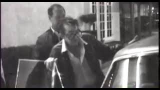 DEAN MARTIN leaves restaurant in his last public appearance.