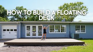 How to Build a Floating Deck DECKING