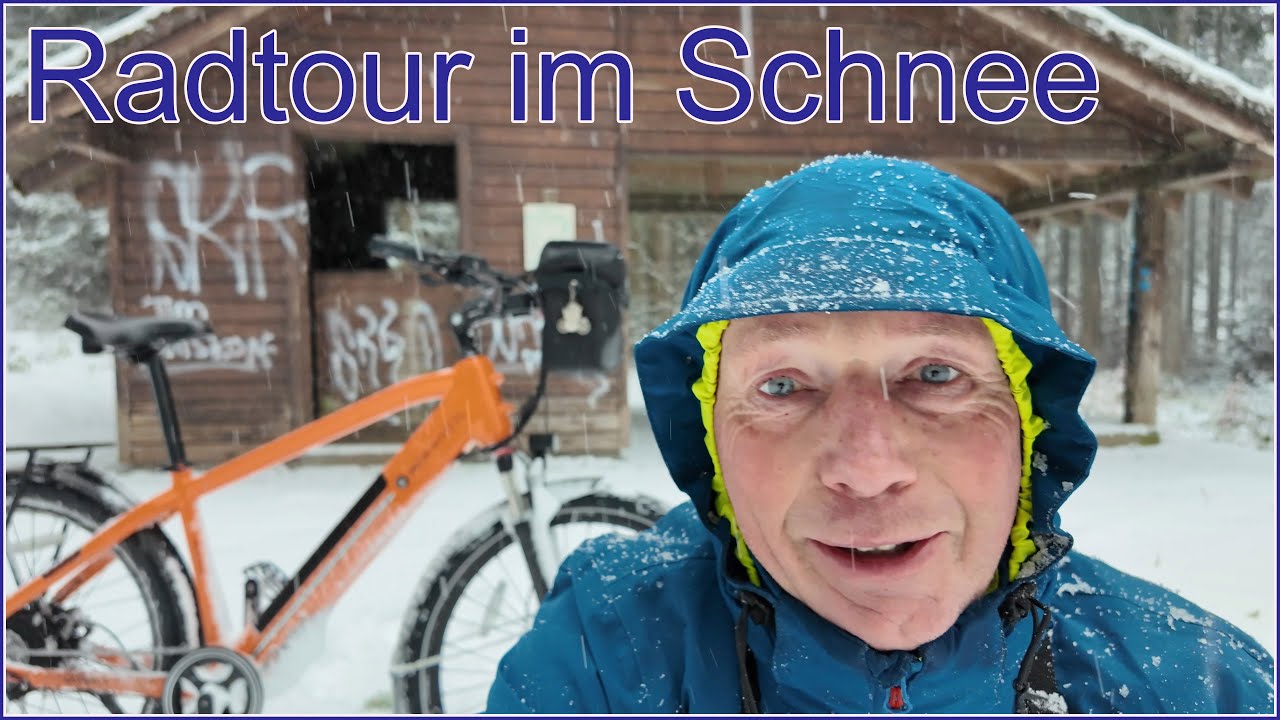 Erste Radtour im Schnee 2024