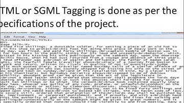 HTML Tagging Conversion Software QC Project SGML Tagging Proof Reading Software