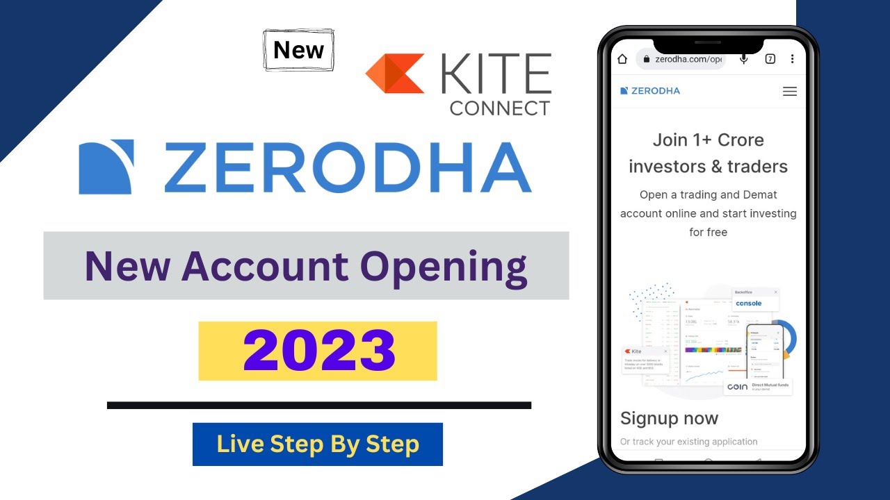 Zerodha Account Opening online 2023 How To Open Account in Zerodha
