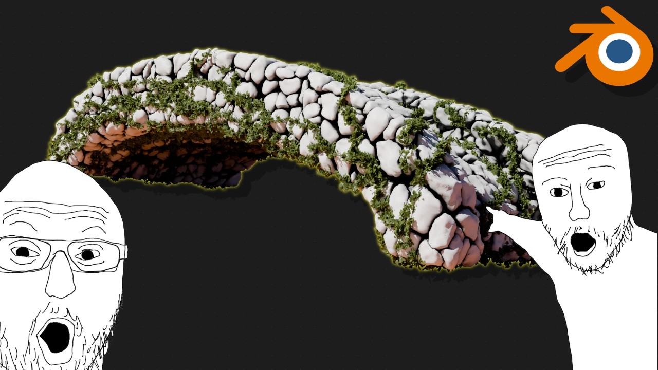 How to turn any object into rocks - Blender Tutorial