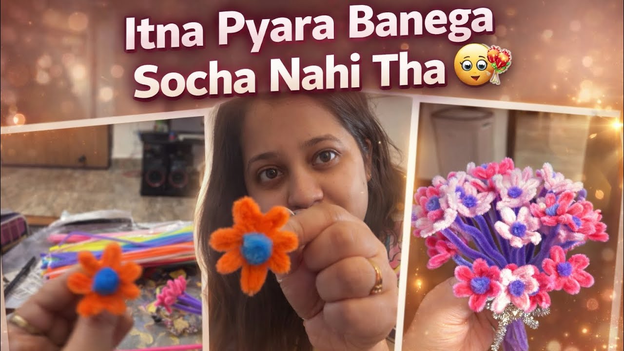 Aaj Banaya Flower Bouquet 💐 | Simple & Productive Daily Vlog