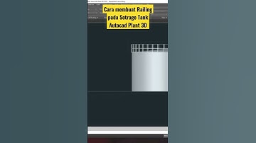 create railing Tank - Autocad plant 3D #short #autocadplan #tutorial